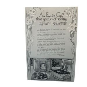 Vintage 1927 Whitman’s Salmagundi Chocolates Ad Advertisement